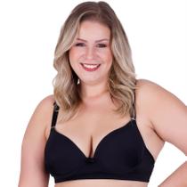 Sutiã Plus Size com Bojo Drapeado Feminino Clamar em Microfibra - 4239