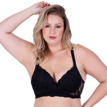 Sutiã Plus Size com Bojo e Base em Espuma Feminino Clamar em Renda 4437
