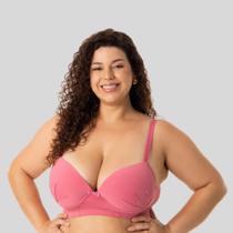 Sutiã Plus Size com Bojo Microfibra Conforto Suporte