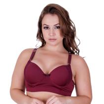 Sutiã Plus Size com Detalhe em Renda Soutien Grande Bojão Reforçado Renda