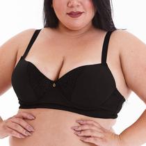 Sutiã Plus Size com Renda Cobertura Total Lut 817 Microfibra Sutiã Plus Size com Renda Cobertura Total Lut 817 Microfibra