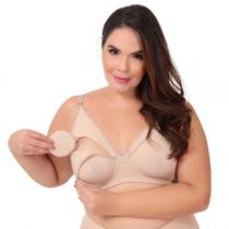 Sutiã Plus Size de Amamentação Com Bojo Triãngulo Em Algodão Santa Passion .
