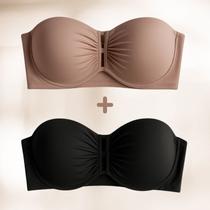 Sutiã Plus Size Kit 2 pçs sem alça Reforçado