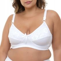 Sutiã Plus Size Reforçado com Renda e Sem Aro Bruvi Sutiã Plus Size Reforçado com Renda e Sem Aro Bruvi