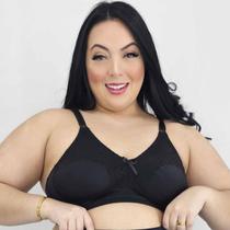 Sutiã Plus Size Reforçado de Sustentação Sem bojo Sem aro Fecho Confortável
