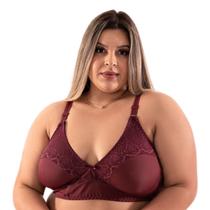 Sutiã Plus Size Reforçado Sem Bojo Sutian Básico Microfibra Lingerie Feminina Dia a Dia