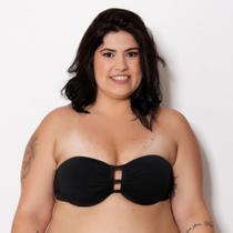 Sutiã Plus Size sem alça + Extensor Cor:PretoTamanho:48