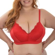 Sutiã Plus Size Sem Aro Com Renda Liebe Sutiã Plus Size Sem Aro Com Renda Liebe