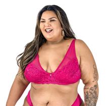 Sutiã Plus Size Sem Bojo Rendado Jackie .