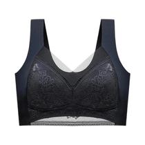 Sutiã plus Size Sem Costura Com Renda Push Up, Bralette De Renda Em Seda Gelada Sem Fio, Lingerie