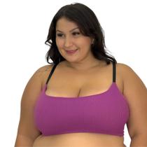 Sutiã Plus Size Tecido Canelado Top Grande -c14 FELÍCIA
