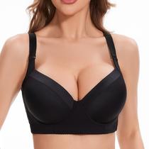 Sutiã Pormist Plus Size Push Up Back Smoothing Preto 38C