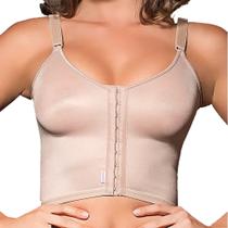 Sutiã Pós-Cirúrgico Longo Abertura Frontal Chocolate Tam 50