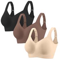 Sutiã PoseFree 3 Unidades Sem Arco com Suporte Total Plus Size Sutiã PoseFree 3 Unidades Sem Arco com Suporte Total Plus Size