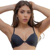Sutiã Premium Basico Alças Finas Confortável Efeito Push Up Levanta Os Seios