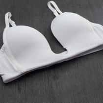 Sutiã Profundo Decote em U Efeito Push-Up