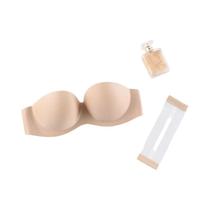 Sutiã Push up Invisível Sem Alças Feminino Com Fecho Frontal Lingerie Sem Costura FINETOO