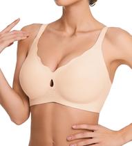 Sutiã Push Up Sem Costura VRCOMFY Nude Confortável Sem Arco Sutiã Push Up Sem Costura VRCOMFY Nude Confortável Sem Arco