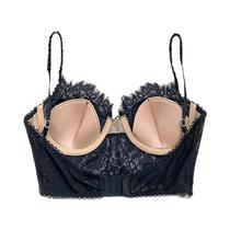 Sutiã Push-up Ultrafino Com Bordado De Flores Em Renda, Lingerie Sexy Francesa Para Mulheres, Roupa Sutiã Push-up Ultrafino Com Bordado De Flores Em Renda, Lingerie Sexy Francesa Para Mulheres, Roupa