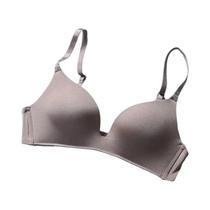 Sutiã Push-up Ultrafino Sem Fio Ice Silk Para Mulheres, Lingerie Sexy Sem Costura, Sutiã Simples.