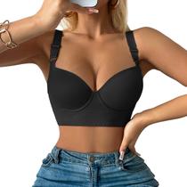 Sutiã QDN Underwire Full Coverage Push Up Back Fat Smoothing Sutiã QDN Underwire Full Coverage Push Up Back Fat Smoothing