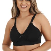 Sutiã Reforçado De Sustentação Básico Com Alça Larga Sem Bojo Lingerie Feminina Conforto Microfibra