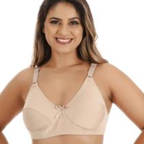 Sutiã Reforçado Feminino De Sustentação Básico Sem Bojo Com Alça Larga Conforto Lingerie Microfibra