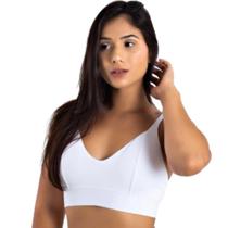 Sutiã Reforçado Feminino Frente Única Sem Bojo Lingerie Sustentação Top Conforto Básico