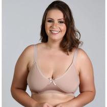 Sutiã Reforçado Plus Size Alça Grossa Sem Bojo Fecho Forte Lingerie Feminina Tamanho Grande