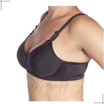 Sutiã Reforçado Sem Bojo E Sem Aro C/ Alça Larga Fecho Duplo