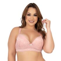 Sutiã Reforçados Plus Size Com Bojo Renda Microfibra