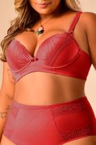 Sutia Ritati Plus Size Micro Renda Base Dupla