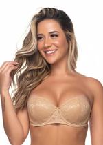 Sutiã sem alça Bojo Rendado Alça Removível Ajustável Fecho Colchete Lingerie Feminina Sutiã sem alça Bojo Rendado Alça Removível Ajustável Fecho Colchete Lingerie Feminina