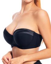 Sutiã sem alças Dvpol 36DDD/36F Push up com alças transparentes para mulheres