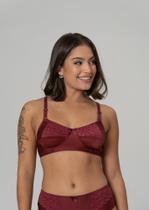 Sutiã sem Bojo de Lycra e com Detalhe em Renda Sutiã sem Bojo de Lycra e com Detalhe em Renda