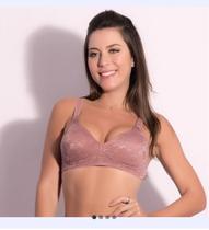 Sutiã Sem Bojo E Sem Aro Merlot Duloren tamanho 46 Bege