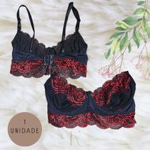 Sutiã Sem Bojo em Renda Aro Maleável Conforto Lingerie