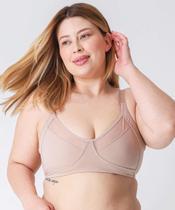 Sutiã Sem Bojo Sem Aro Plus Size DelRio Bege-91082