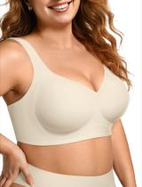Sutiã Sem Costura Plus Size OEAK Sem Arco Bege XL Sutiã Sem Costura Plus Size OEAK Sem Arco Bege XL