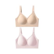 Sutiã Sem Costura plus Size Para Mulheres Com Efeito Push-Up, Alças Ajustáveis, Copas Completas E
