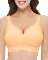 Sutiã sem fio Falorda Seamless Push Up Support Bralette Nude