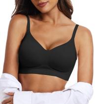 Sutiã sem fio OEAK Comfortable Push Up Full Support Black XL