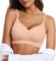 Sutiã sem fio OEAK Comfortable Push Up Full Support Blush Nude