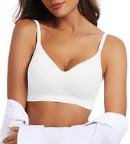 Sutiã sem fio OEAK Comfortable Push Up Full Support branco S