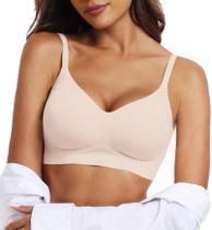 Sutiã sem fio OEAK Comfortable Push Up Full Support Nude S