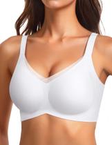 Sutiã sem fio Vertive Supportive Mesh Crossover Bar Branco