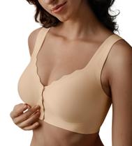 Sutiã SHARICCA com fecho frontal sem costura e cobertura total sem fio
