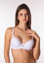 Sutiã Simony Lingerie aro inteiro entremeio Renda