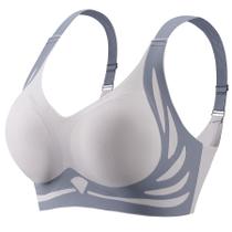 Sutiã STARLACKC Jelly Bras para mulheres Plus Size Wireless Blue Sutiã STARLACKC Jelly Bras para mulheres Plus Size Wireless Blue