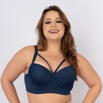 Sutiã Strappy Plus Size Reforçado e Com Sustentação